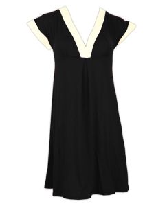 Melie & Madeleine Black/White Maria Beach Dress