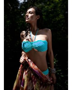 Melie & Madeleine Blue Romina Bikini in a B Cup Melie & Madeleine Blue Romina Bikini in a B Cup