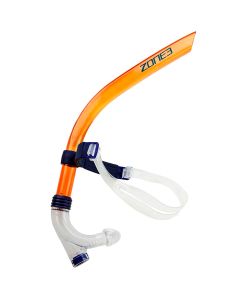 Zone3 Front Facing Swim Drill Snorkel - Orange / Clear