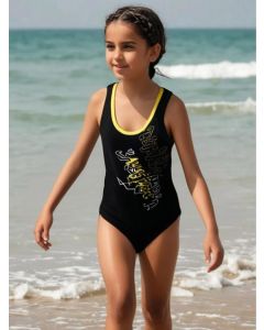 Aqua Sphere Saturn Girls Black Costume