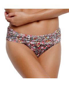 Azura Endless Summer Wide Gathered Band Pant - Coral