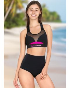 Aquasphere Kobi 2 Piece Swimsuit - Black / Pink