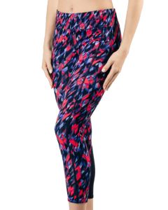 TYR Polar 3/4 Kalani Tight - Navy/Red