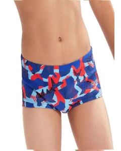 Speedo Boy's Allover Digital 13cm Briefs - Shark Infested Waters