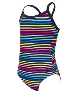 Zoggs Girl's Flower Tribe Strikeback Swimsuit - Multi