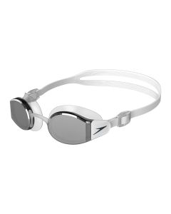 Speedo Mariner Pro Mirrored Goggles - White/ Clear/ Chrome