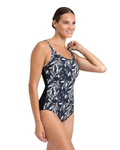 Arena Bodylift Francy Wing-back Swimsuit - Black / Multi