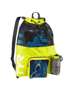 TYR Big Mesh 40L Mummy Bag - Fluo Yellow