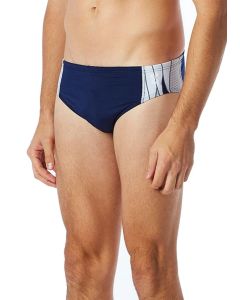TYR Phoenix Splice Racer Briefs - Navy/ White