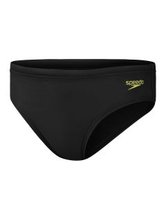 Speedo Boys 6.5cm Logo Brief - Black / Yellow