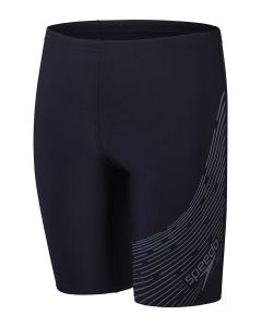  Speedo Boys Medley Logo Jammer - Black / Grey
