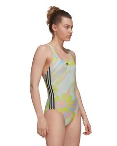 Adidas Sea 3s Swimsuit - Lime/White/Black