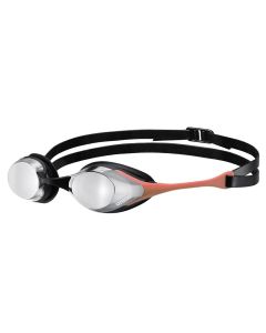 Arena Cobra Swipe Mirror Goggles - Silver/Coral