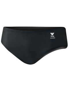TYR Boy's Durafast Solid Racer Briefs - Black