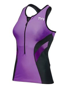 TYR Womens Competitor Tri Singlet - Purple/Black