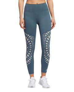 Adidas Womens Believe This 2.0 Power 7/8 Leggings - Legacy Blue / Green Tint