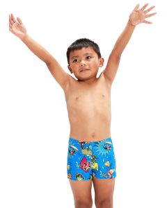 Speedo Infant Digital Allover Aquashort - Bondi/Canary/Cherry Pink