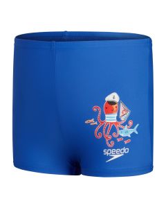  Speedo Boys Placement Aquashort - Cobalt / White
