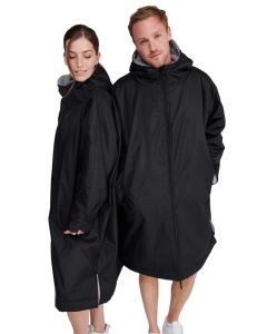 Finden + Hales One Size All Weather Drying Robe - Black