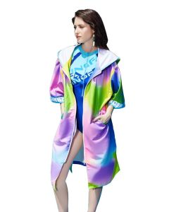 Yingfa Y03 Swim Parka - Pink/ Blue/ Green