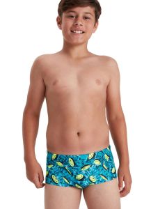 Speedo Boy's Smileys 13cm Brief - Adriatic/ Yellow/ Nordic Tea