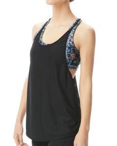 TYR Womens Botanic Madison 2 in 1 Tank - Black/Multi