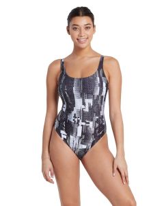 Zoggs Shimmer Sleekback Swimsuit- Front view