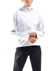 2XU Women's Ghost Jacket - Butterfly Effect White