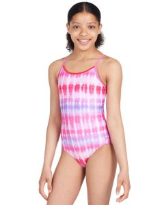 Zoggs Girls Starback Swimsuit - Sunset Haze Print
