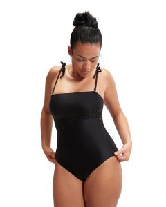 Speedo Shaping Bandeau Swimsuit - Black