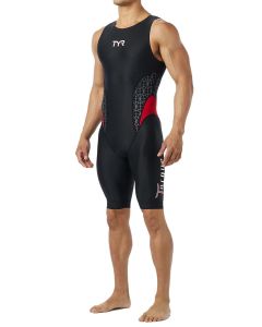 TYR Mens Torque Pro Swimskin - Black/Red