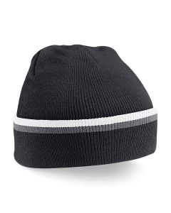 Beechfield Teamwear Beanie - Black / Graphite / Grey / White