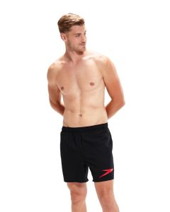 Speedo Sport Logo 16" Watershort - Black/Fed Red