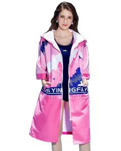 Yingfa Y05 Swim Parka - Pink/ Blue/ White