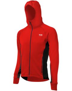 TYR Men's Alliance Victory Warm Up Jacket - Red/Black