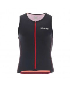 Zoot Men's Performance FZ Tri Tank - Race Day Red Stripe