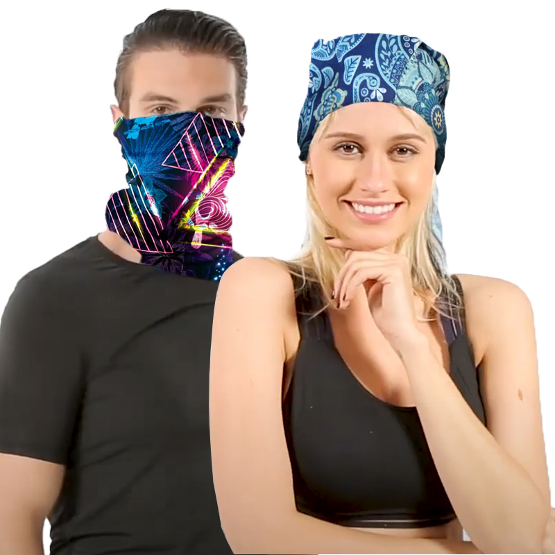 Aquarias Multifunctional Snood (Tube Scarf, Bandana, Neck Gaiter/Warmer, Headband) - Pack of 3