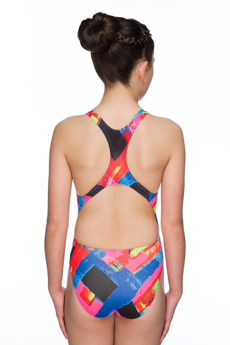 Maru Girls Woven Pacer Rave Back - Multi
