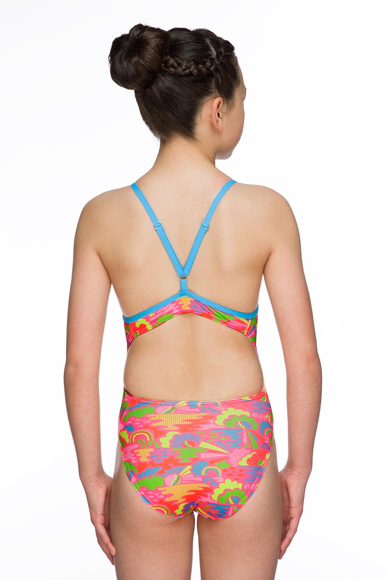 Maru Girls Happy Days Pacer Aero Back Swimsuit