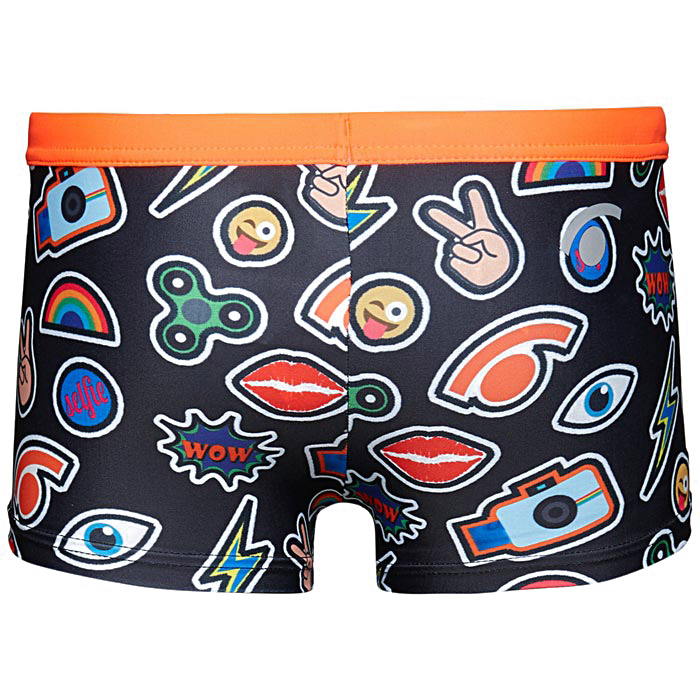 Jaked Boys Millenials Swim Shorts - Black