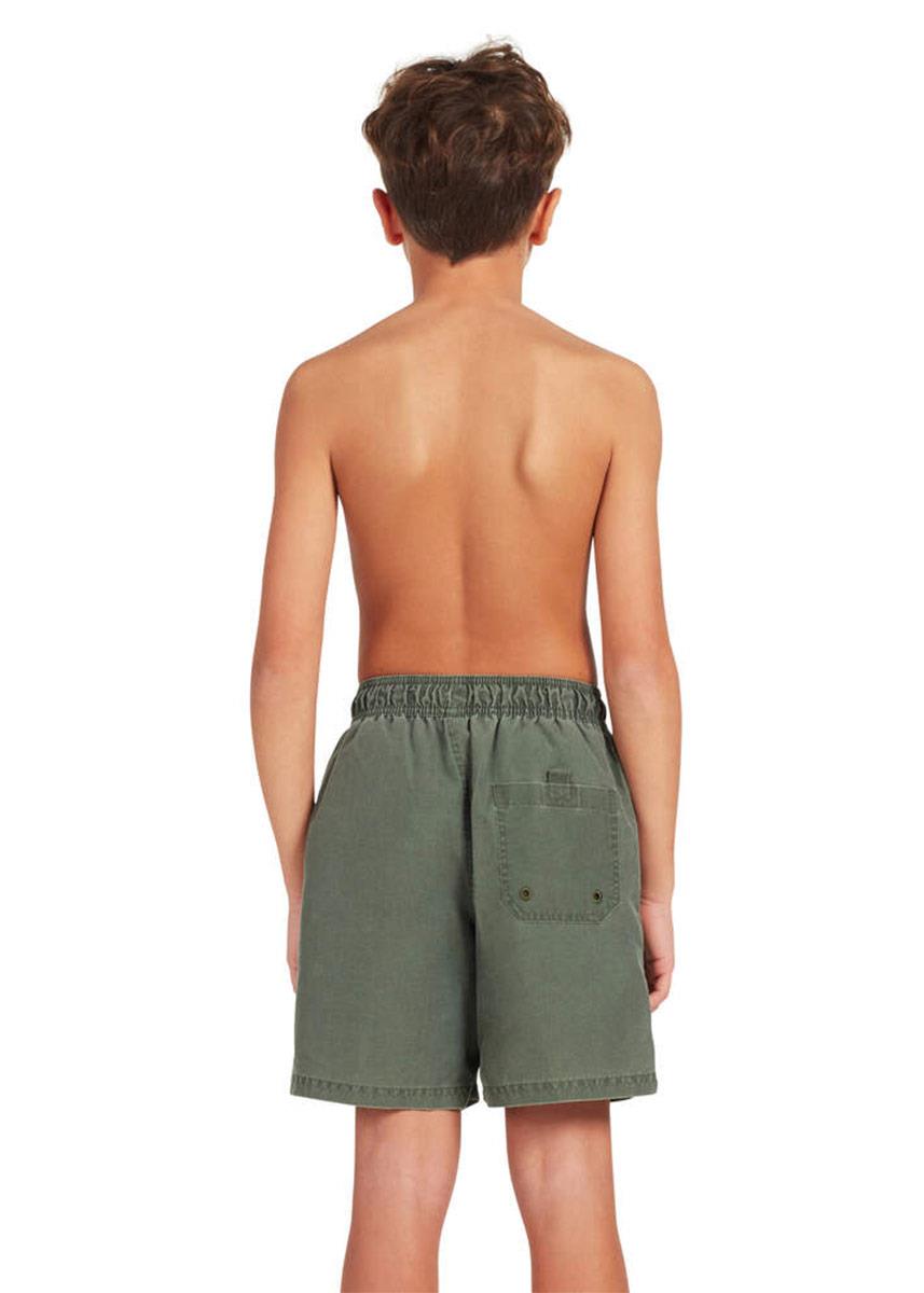  Zoggs Boys Mosman Washed 15 Inch Ecodura Shorts - Navy Blue