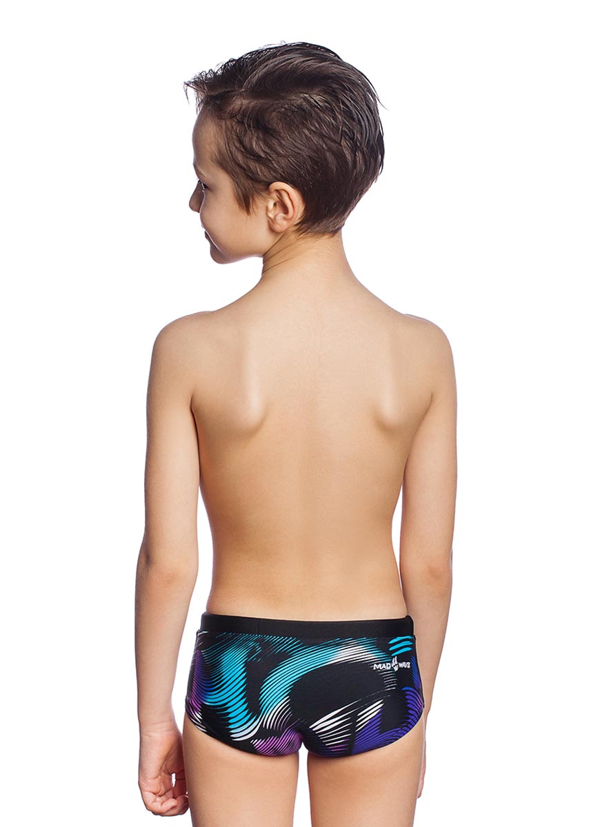 Mad Wave Boy's Breacker Trunks - Black/Blue
