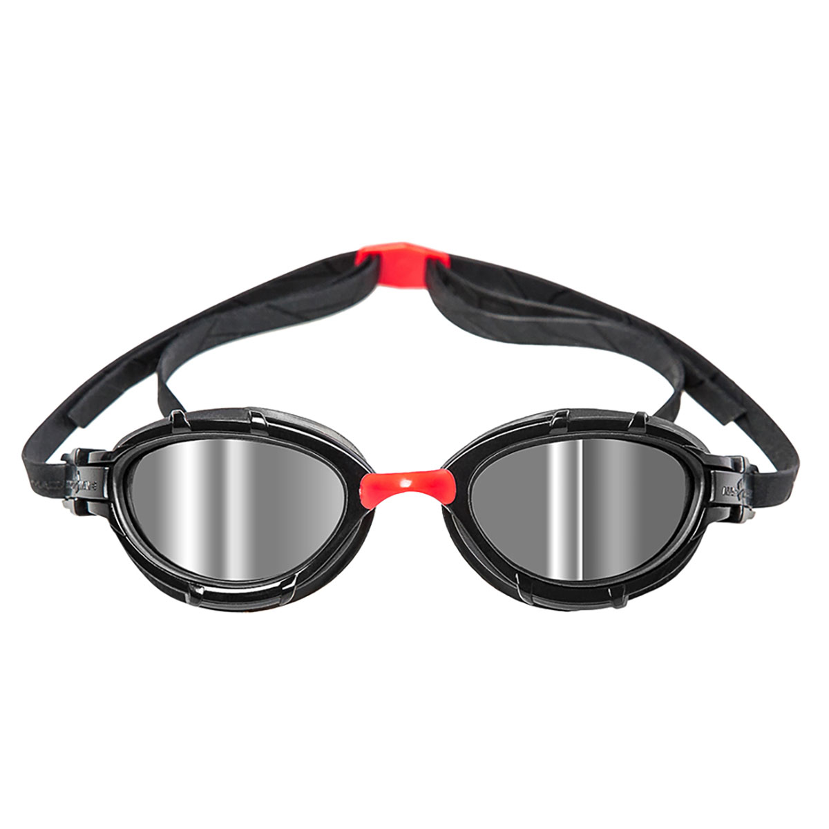 Mad Wave Triathlon Mirrored Goggles - Red