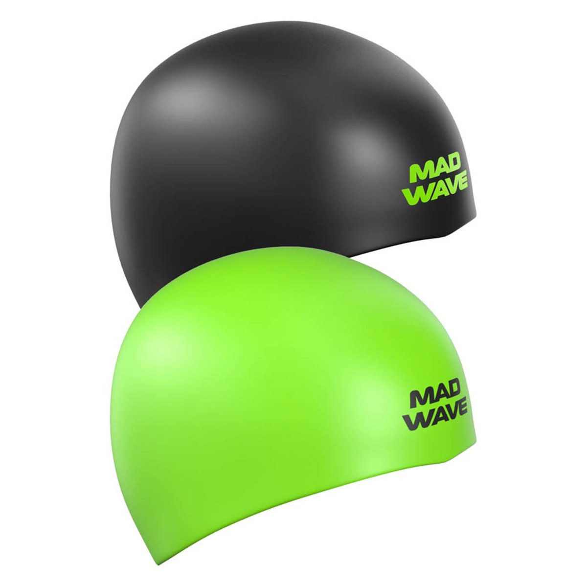 Mad Wave Reverse Champion Swim Cap Black / Green