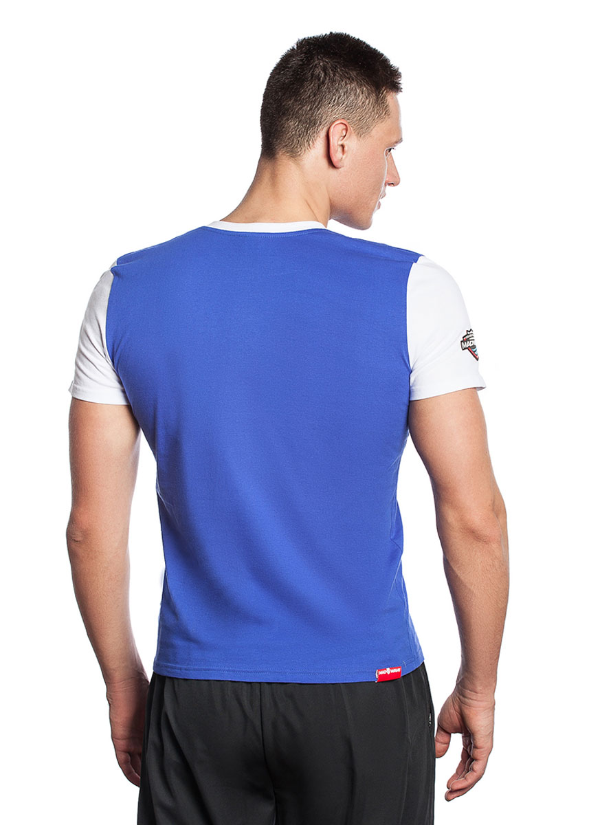 Mad Wave Men's Pro T-Shirt - Blue / White
