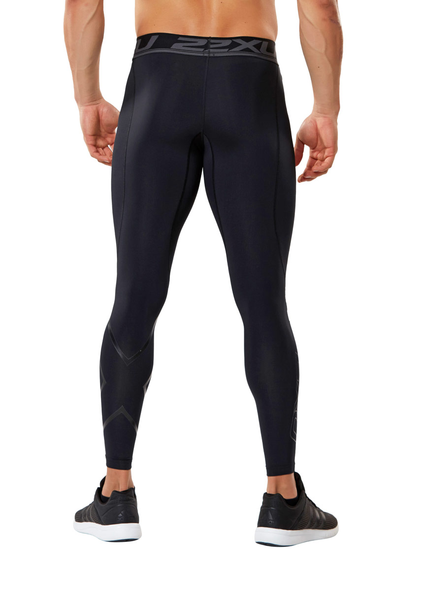 2XU Men's Accelerate Compression Tights - Black/Nero