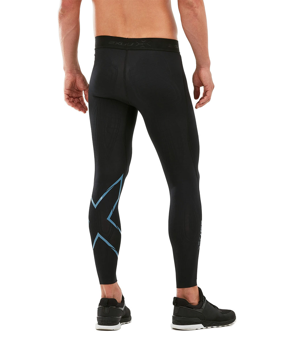 2XU Men's MCS X Training Competition Tights - Black/Denim