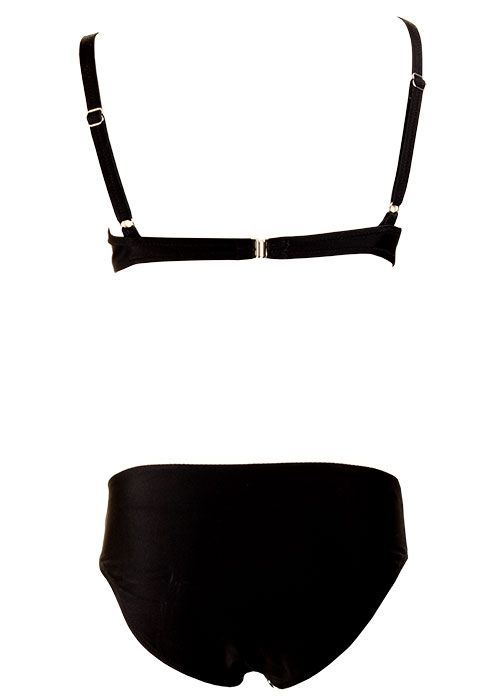 Melie & Madeleine Black/White Marta Bikini