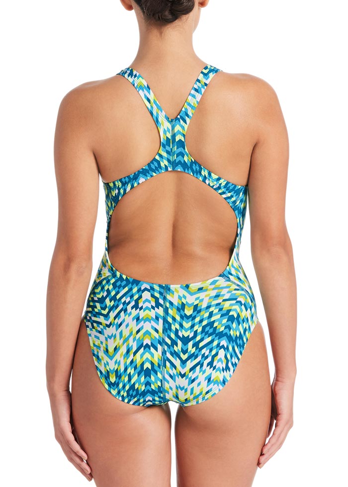 Nike Digi Arrow Powerback Swimsuit - Blue