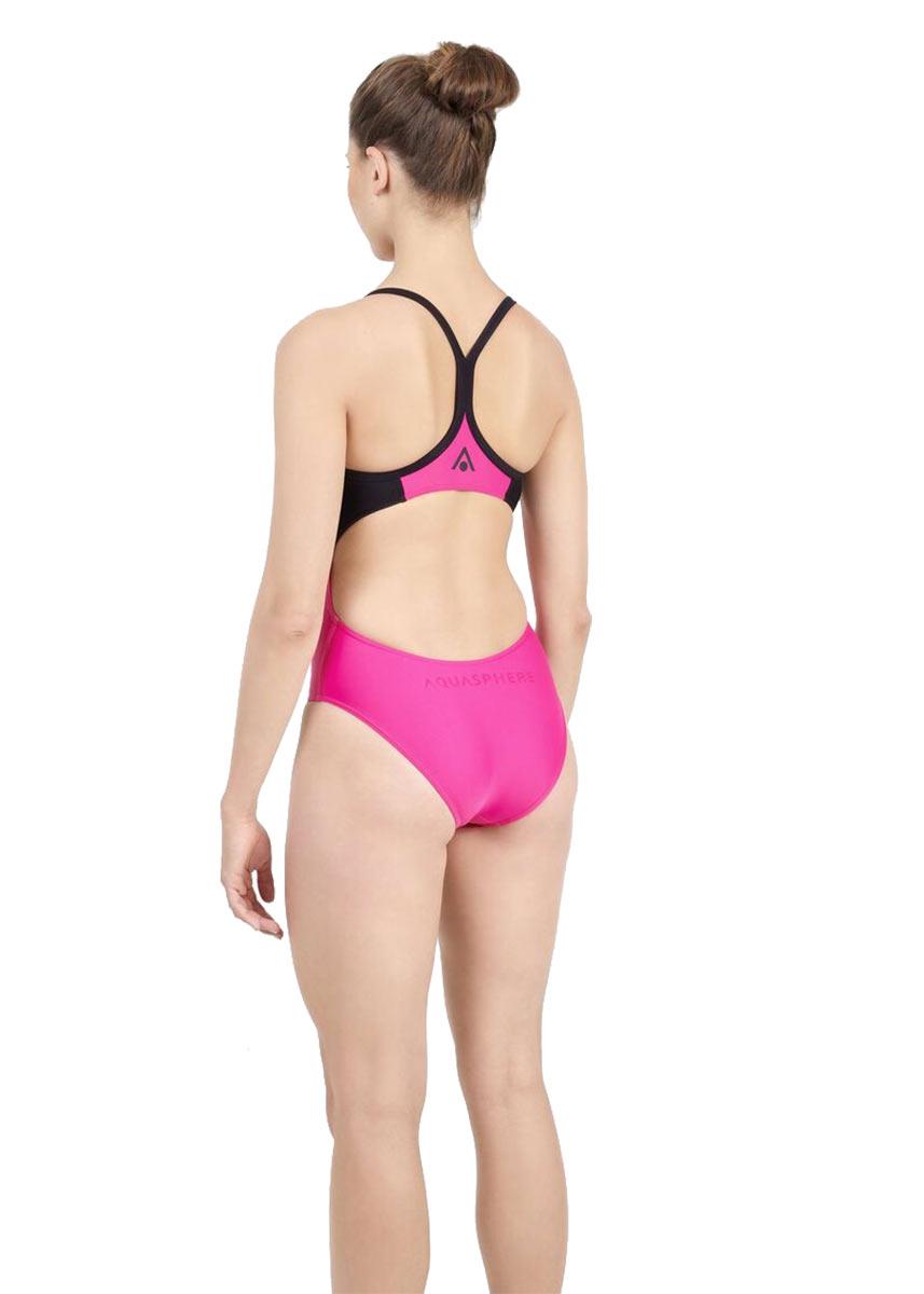  Aqua Sphere Essential Flyback Swimsuit - Bright Pink